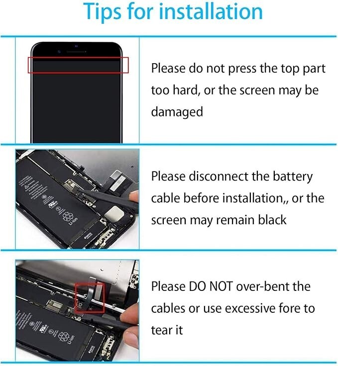 iPhone 8 - White Incell Display LCD Touch Digitizer Screen Assembly Replacement