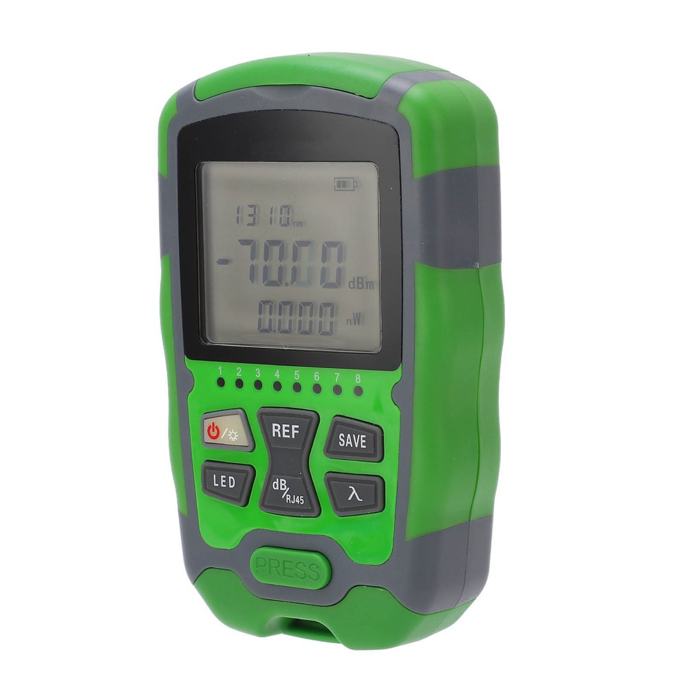 Optical Fiber Power Meter ‑70~+10dbm Digital Display Optic Cable Tester Tool