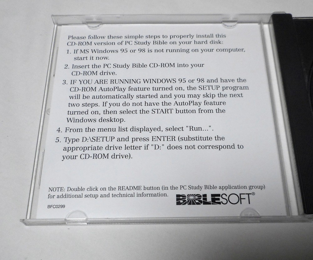 BibleSoft PC Study Bible Complete Reference Library Version 3 Windows Software