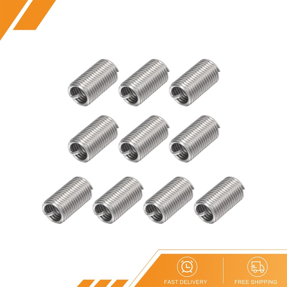 10pcs - Wire Thread Inserts 1/2-13 UNC 3D Helical Threaded Sleeve Thread Repair