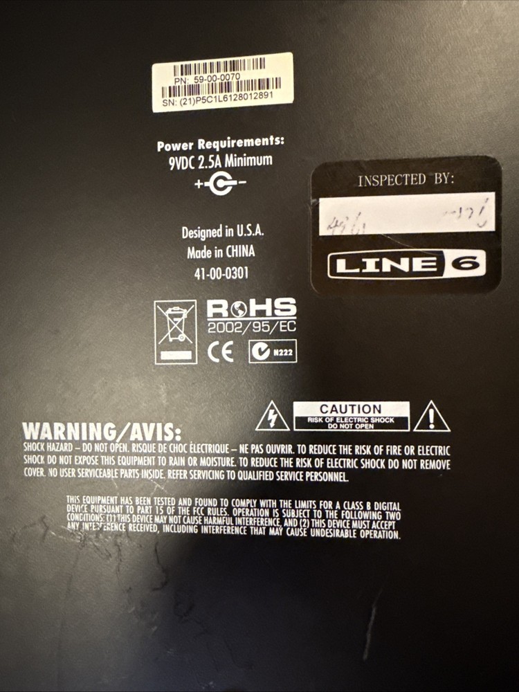 Line 6 POD HD500 Guitar Multi-Effects Processor Amp Simulator USED Tested