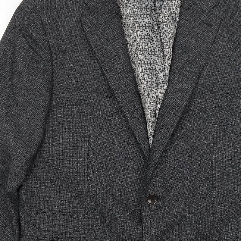 NEXT Mens Grey Wool Blend Blazer Size L
