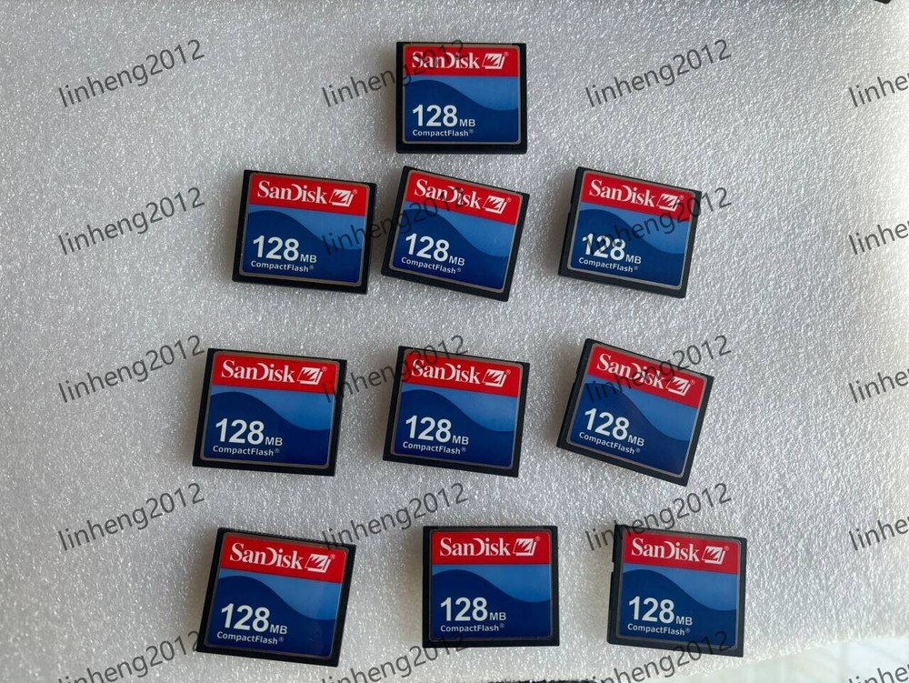 10PCS  Sandisk  128MB  Compact Flash Card 128MB CF Memory card SDCFJ/SDCFB