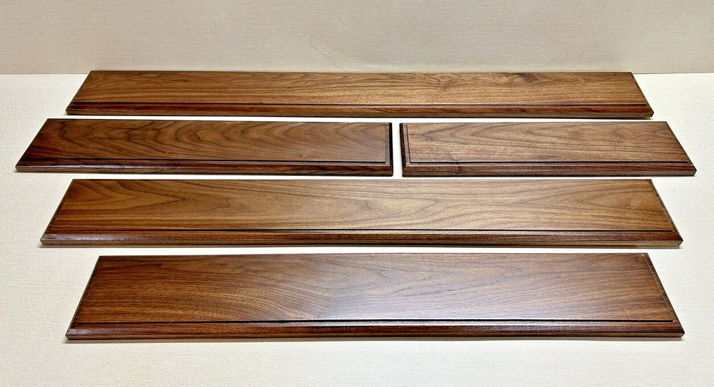 24" O Scale Model Train Display Case, Walnut Base