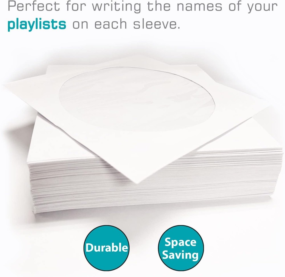 Maxell CD/DVD Storage Sleeves White