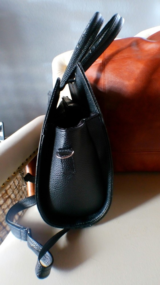 Leather- Crocodile Embossed Tote Bag