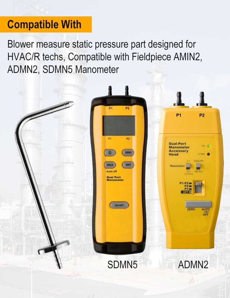 ZIBOO ASP2 Static Pressure Probes (Two-Pack)
