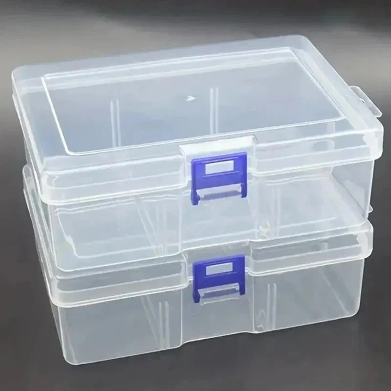 Plastic Transparent Storage Box Small Items Packing Case Organizer