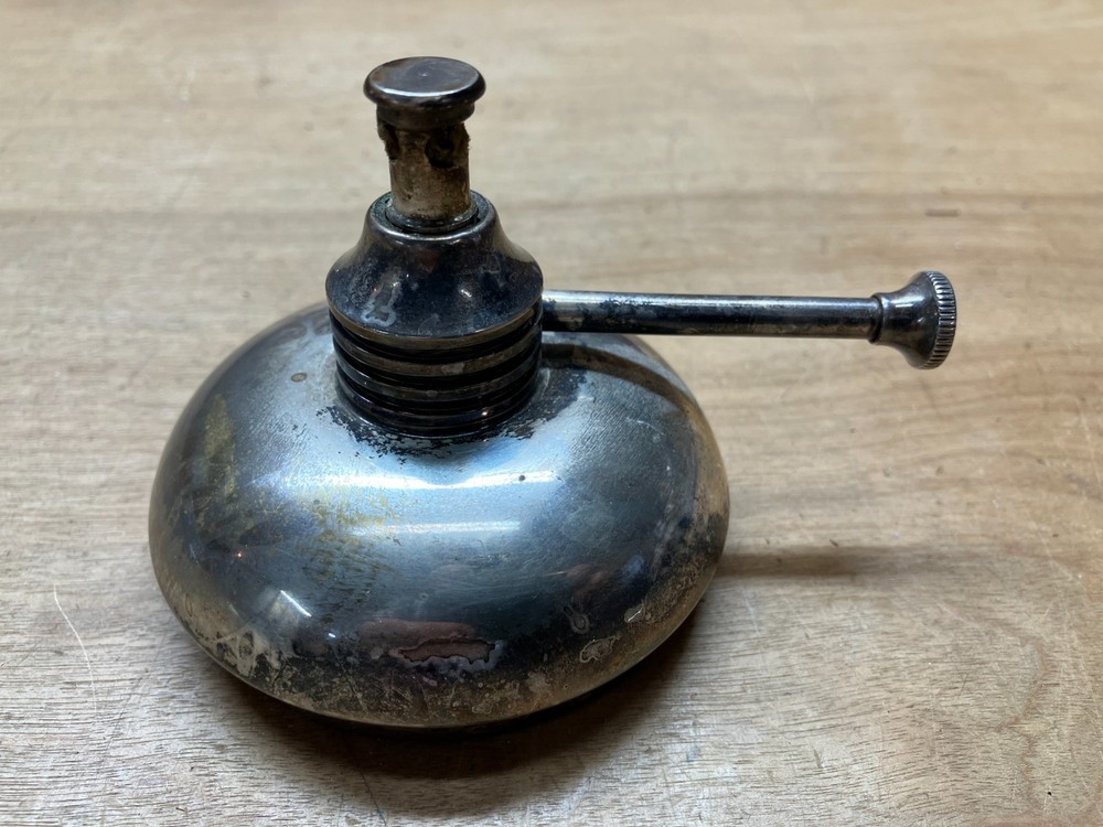 Vintage Silver Plate Chafing Dish Alcohol Burner Only