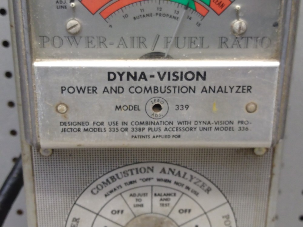 Vtg Dyna-Vision Power And Combustion Analyzer Model 339