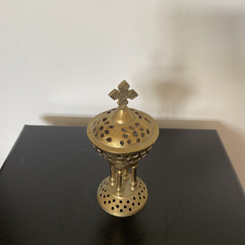 Brass Pedestal Incense Burner