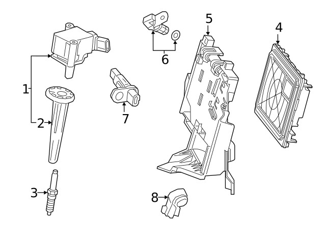 Genuine GM Engine Control Module Bracket 85122981