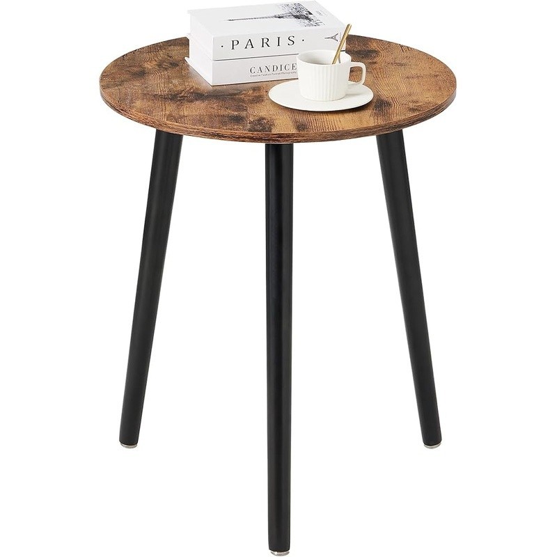 Sturdy Round Side Table Easy Assembly Versatile Lightweight Eco-friendly Design