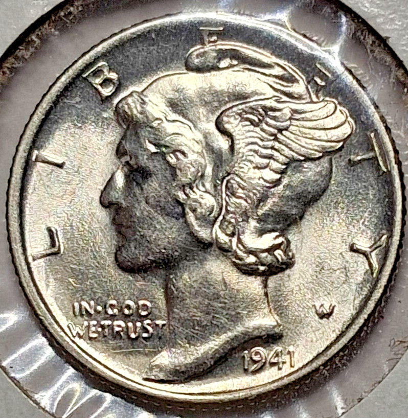 1941 Mercury Dime