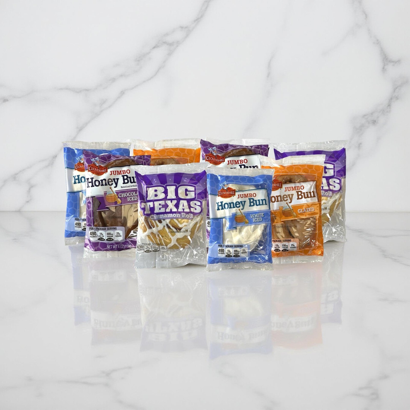 Cloverhill Bakery Ultimate Honey Bun Variety Pack | Big Texas, Chocolate, Iced a