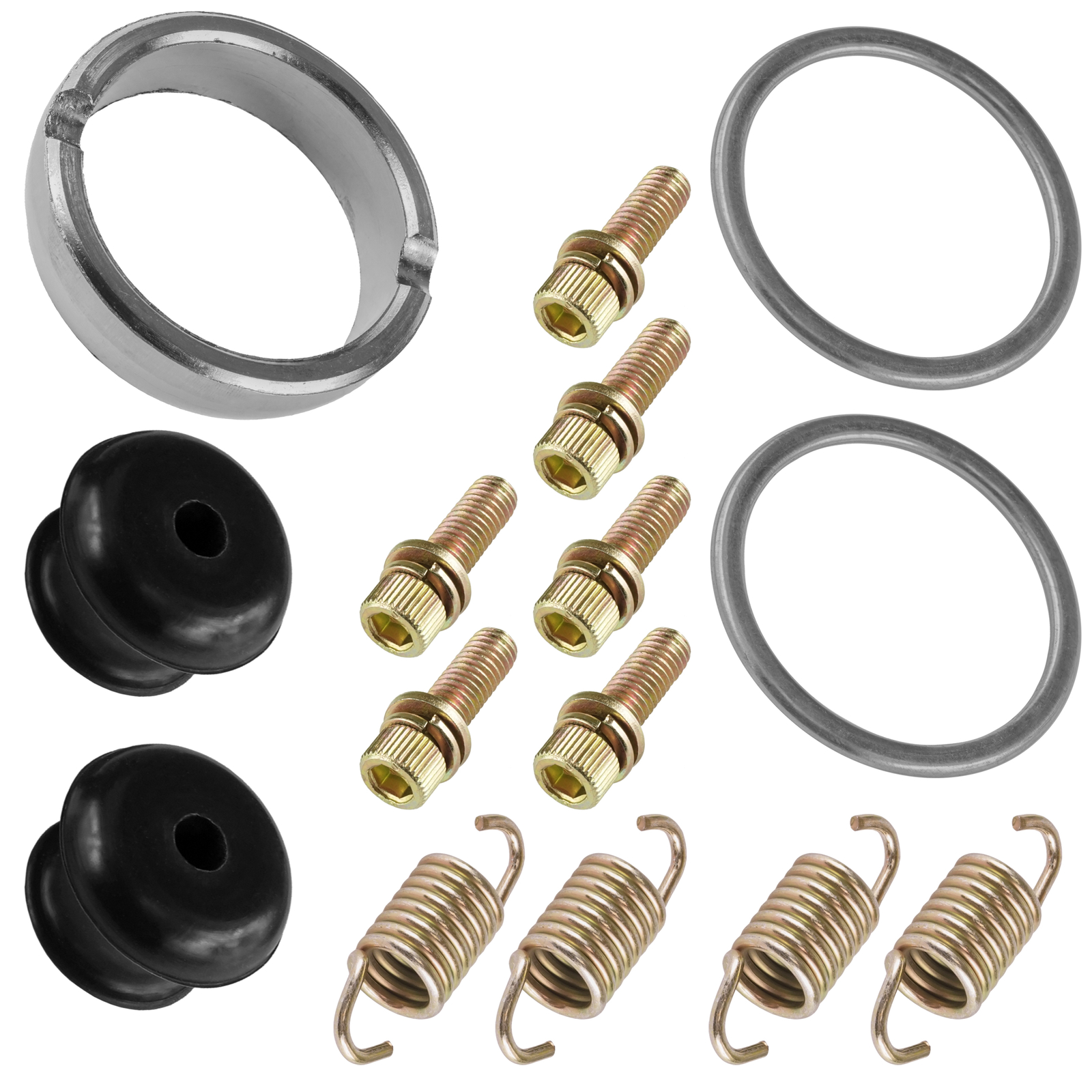 Exhaust Muffler Silencer Gasket Seal Spring Kit For Polaris RZR XP 900 2011-2013