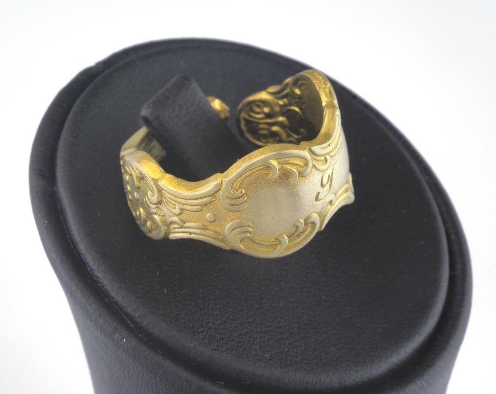 Spoon Adjustable Ring Raw brass (18mm 8US inner size) 2676