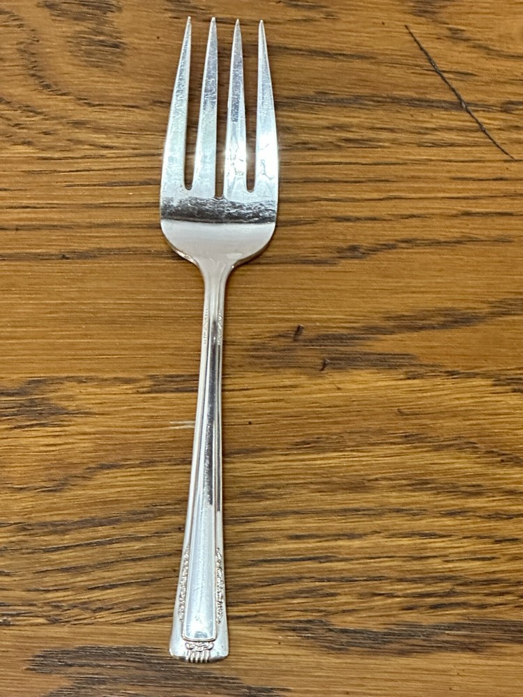 Baroness Silverplate Meat Fork Serving Fork
