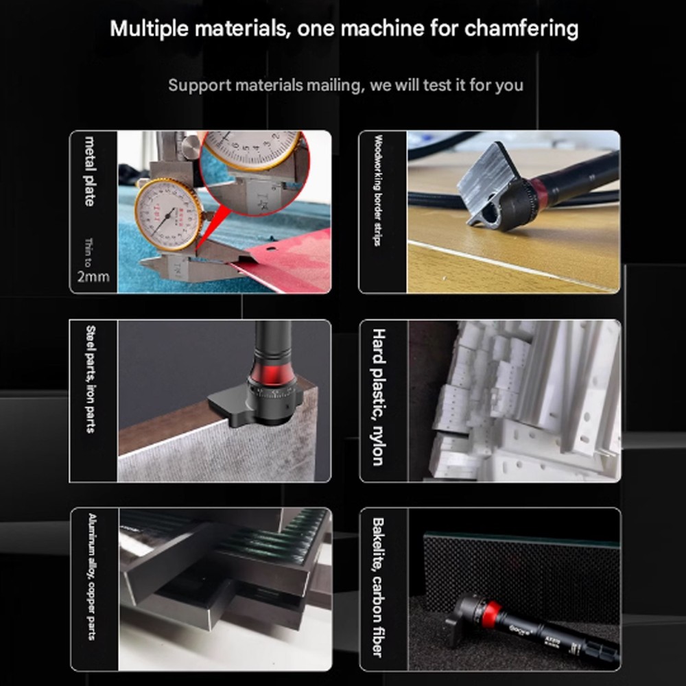 Woodworking Mini Pneumatic Chamfering Machine Metal Deburring Chamfering Tool