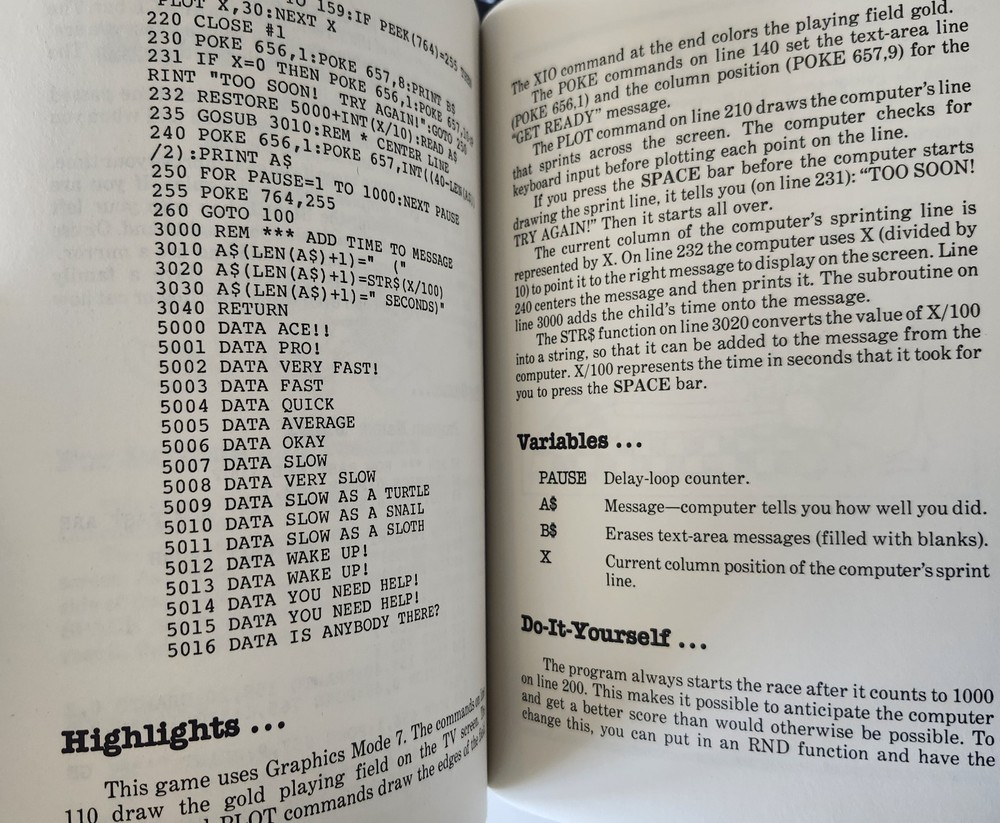 Vintage 1983 Atari In Wonderland Fred D’Ignazio Learning Games Programming Book