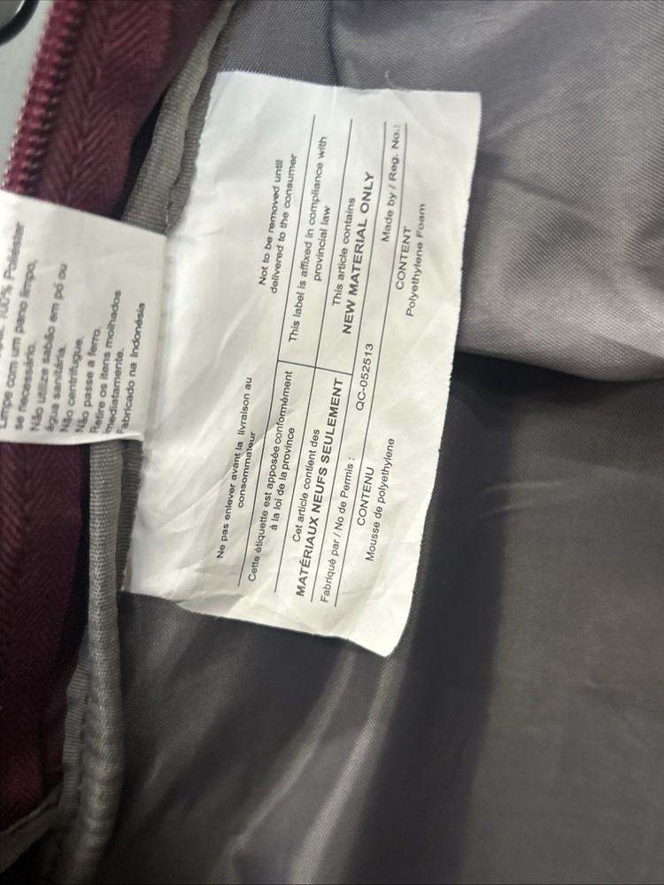 High Sierra Loop Backpack Bookbag Gold Splatter Pattern Maroon Bag