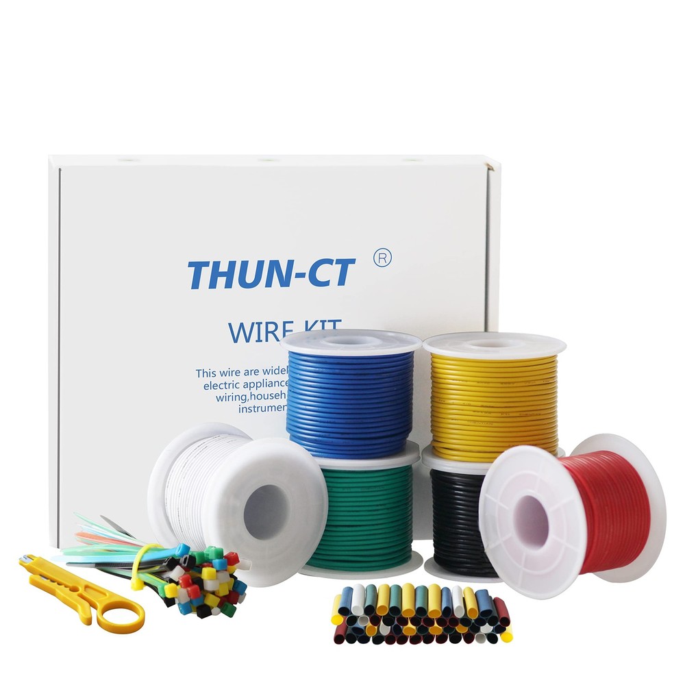 20 AWG Silicone Electrical 20AWG Wire-20Ft×6, [Multiple]