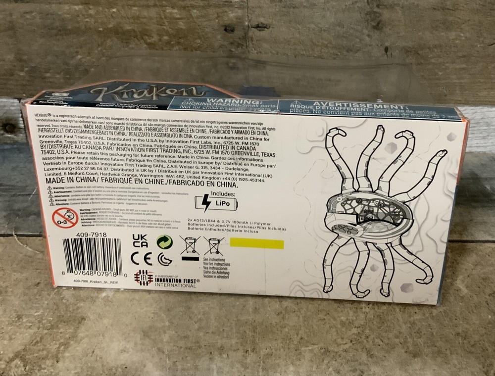⚡️Hexbug KRAKEN - 8 legged Blue Creepy Crawler Creature 🆕