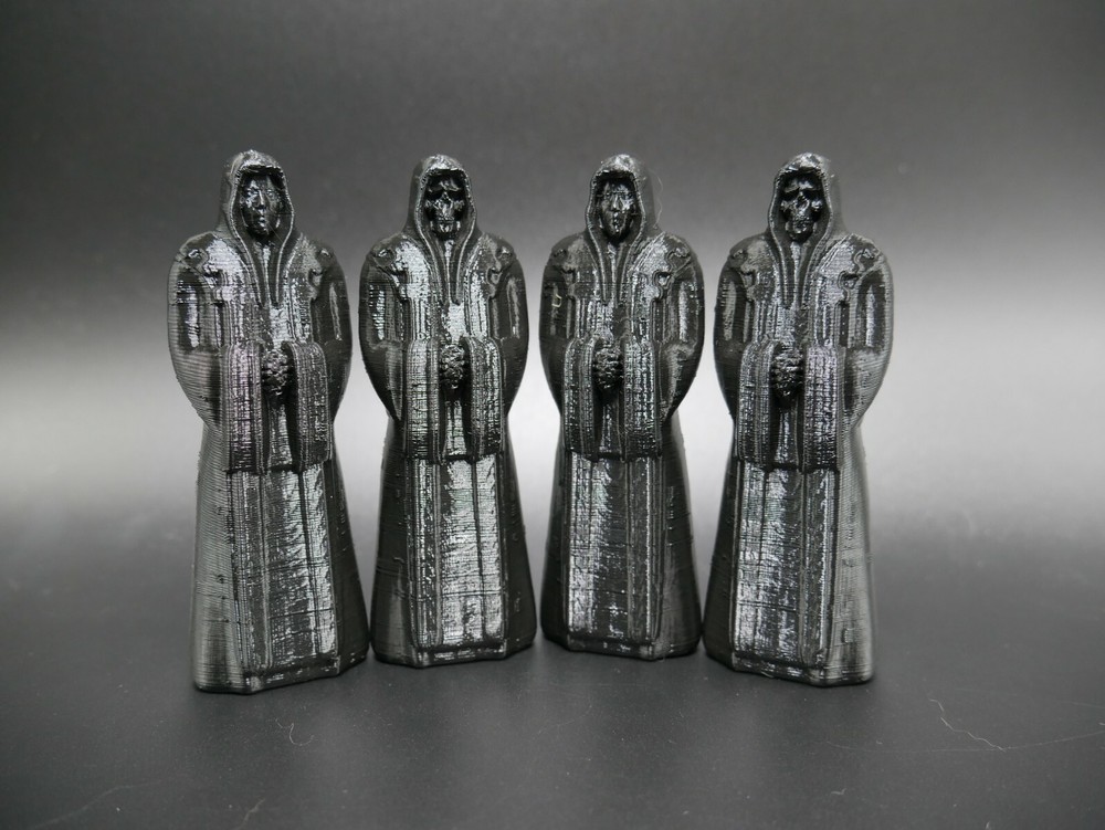 Tabletop Terrain Crypt Dark Priest Statues four total