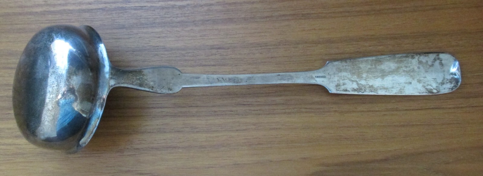 German Antique (1936) Solid Silver Soup Ladle 14" 800W 309 G 10.9 oz Vintage