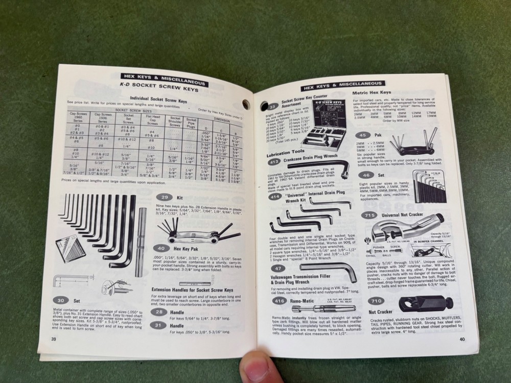 K-D Tools No.69-P General Tool Catalog 1971