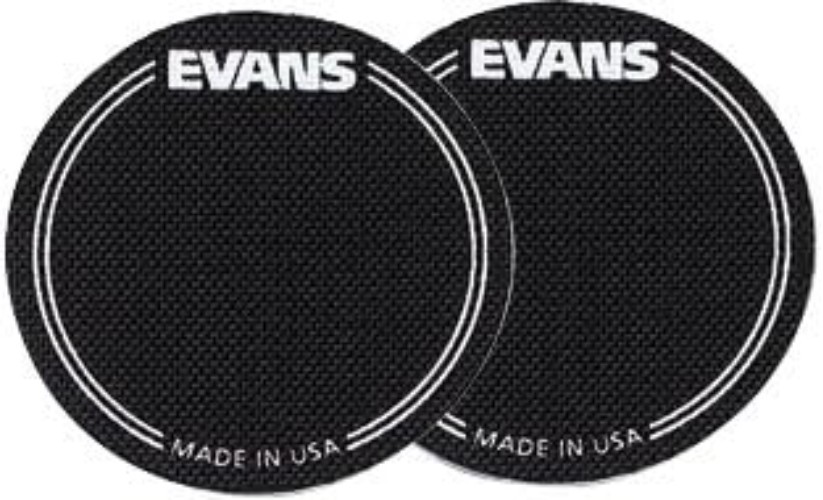 Protective Black Nylon Bass Drum Patch - Enhance Attack, 2-Pack, Made in USA