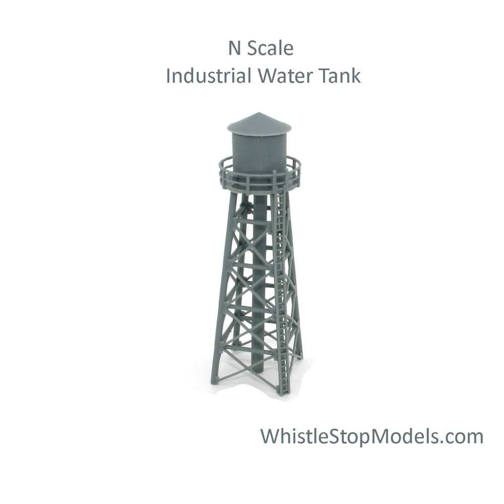 N Scale Industrial Water Tower