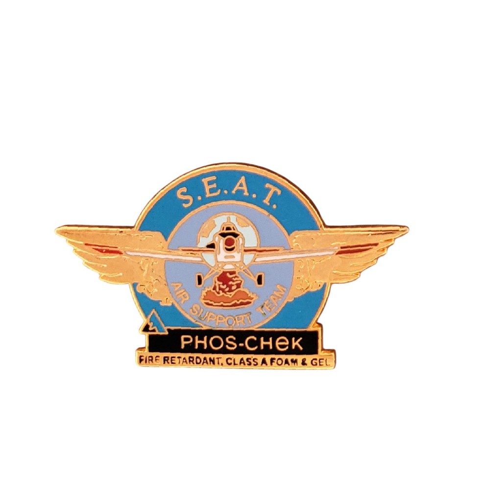 S.E.A.T Air Support Team PHOS-CHEK Lapel Pin Firefighting Aviation