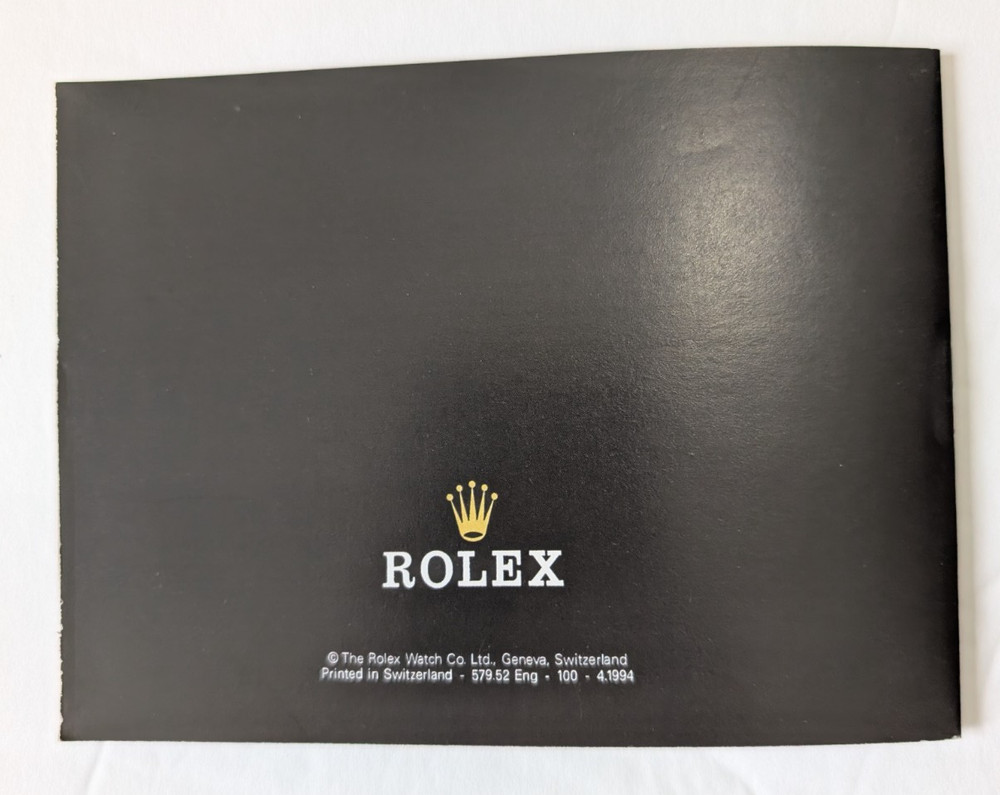 Rolex Papers and Tag