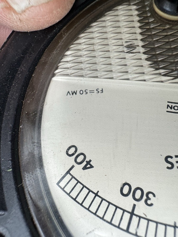 Phaostron ruggedized analog DC ammeter