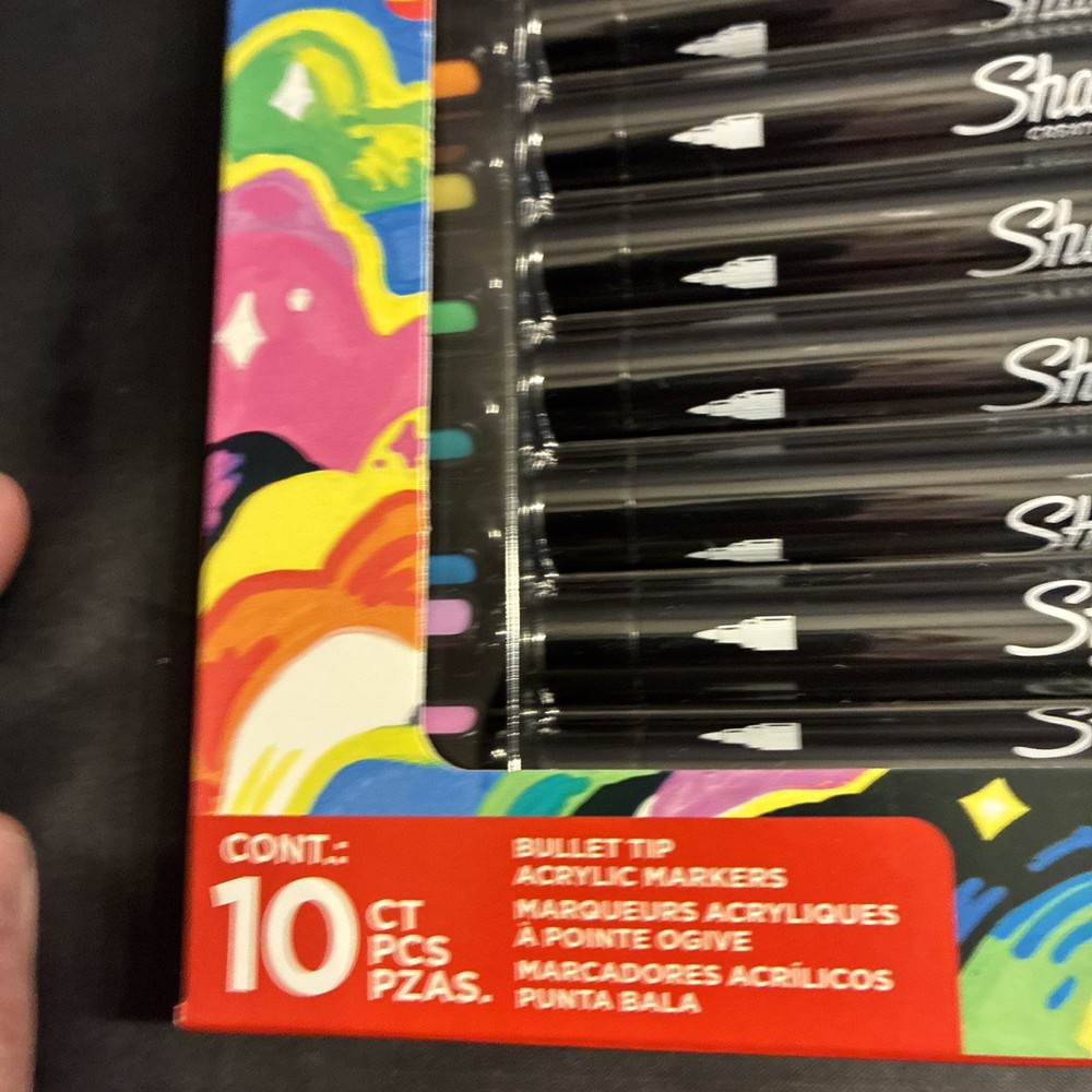 Sharpie Creative Markers Bullet Tip Acrylic Markers 10 Count New