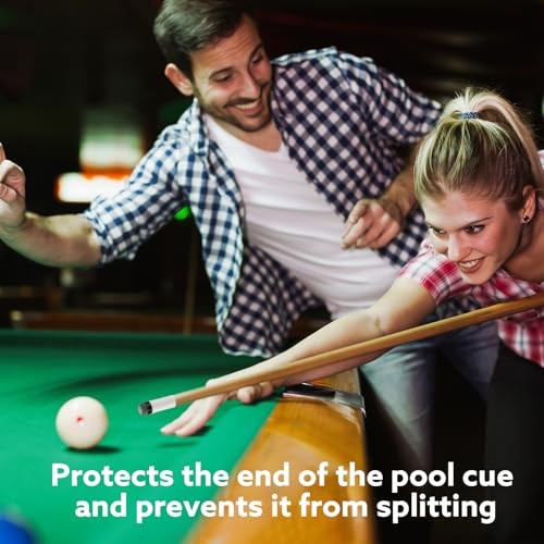 20 Sets Billiard Cues Tips Replacement Kit with White Pool Cue Stick