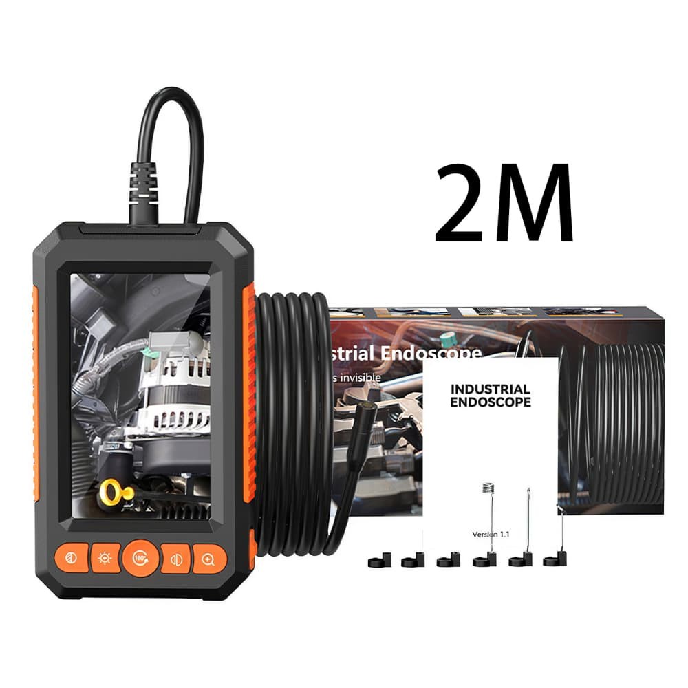 1080P HD Handheld Endoscope Camera 4.3" Screen with 8 LED Lights for Plumbing