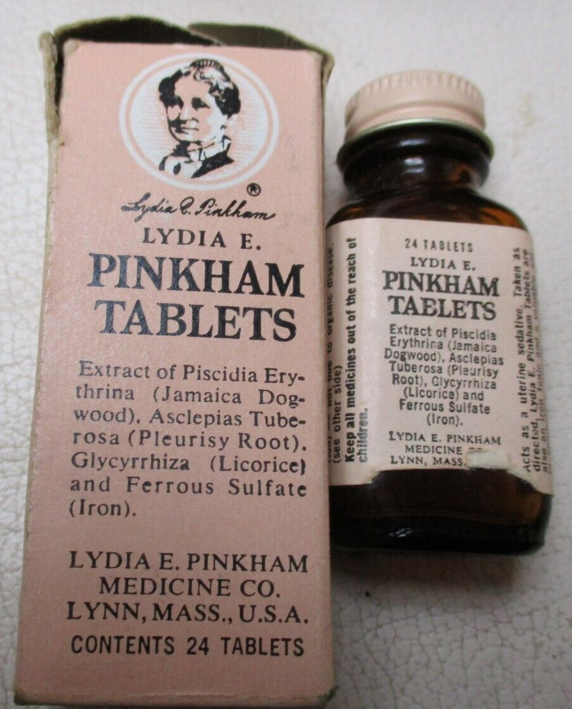 VINTAGE LYDIA PINKHAM TABLETS EMPTY WITH BOX