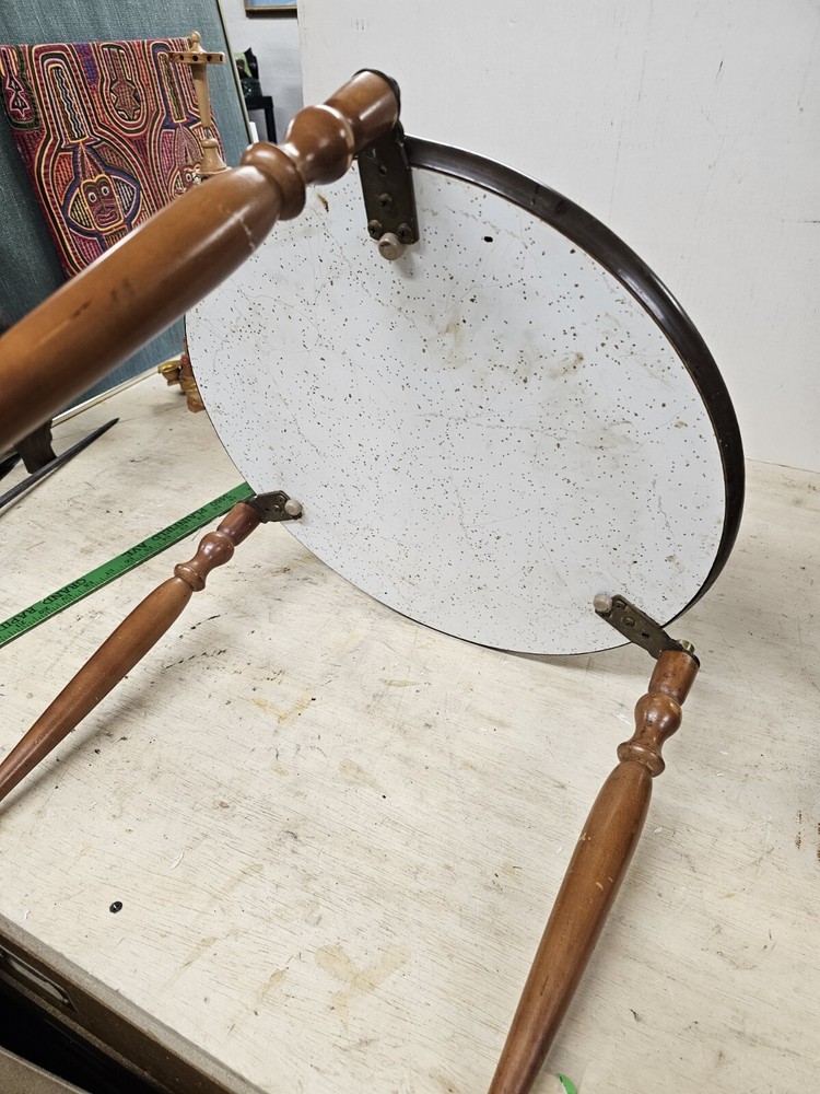 Mid Century Green & Blue Aqua Side Table MCM