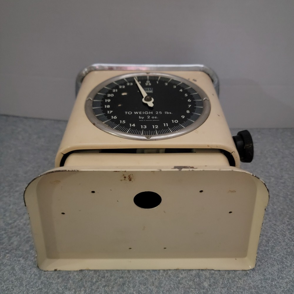 Vintage Effem Alpha 25 Pound Kitchen Scale Made in Germany