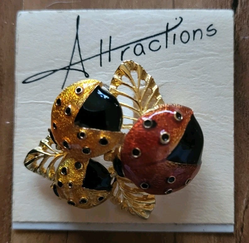 Kenneth Cole Attraction, Ladybug Brooch, New, Pin