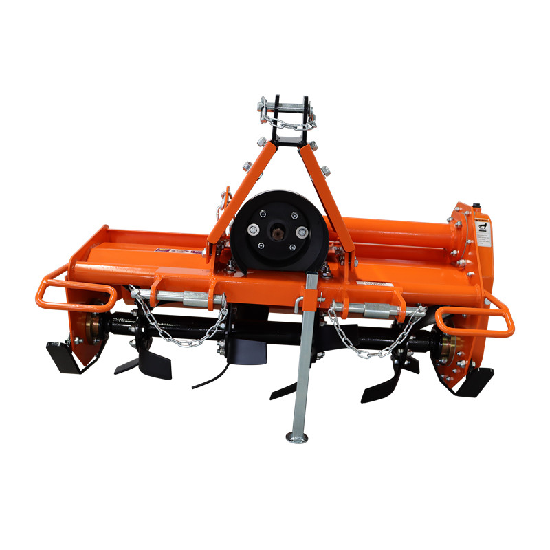 3 Point 37" Rotary Tiller Attachment Fits Cat 1 Tractor PTO Driven Work 5" Deep