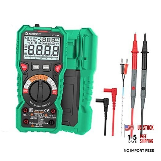 TRMS Digital Multimeter - Fast Accurate Voltage Current Resistance Diodes &
