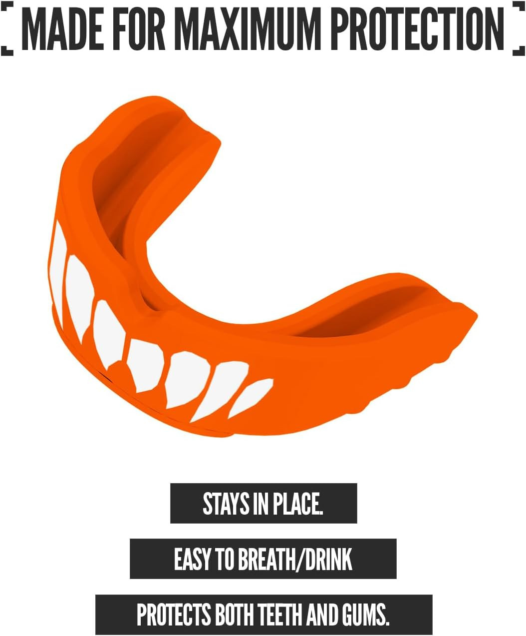 2 Pack Rush Mouth Guard Sports, Professional Mouthguards for Boxing, Jiu