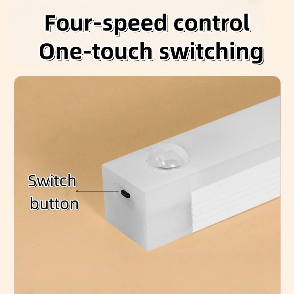 Magnetic Under Cabinet Lighting USB Rechargeable Smart Motion Sensor – 6 Pack