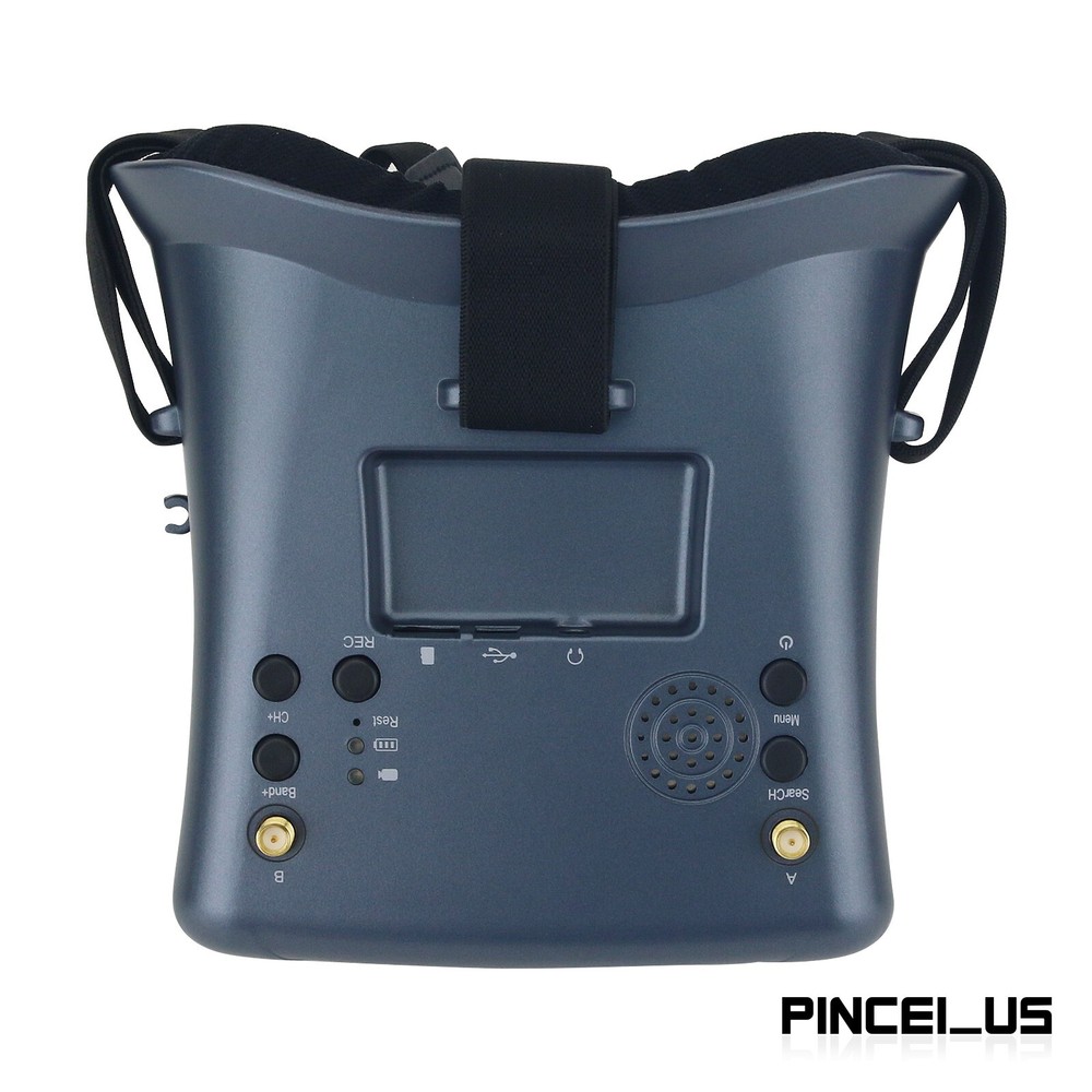 5.8G 2000mW Wireless Video Transmission System TX RX 4.3" FPV Goggles Set