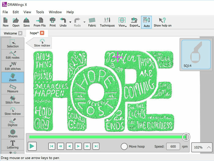 DRAWings PRO XII 12 Professional Embroidery Design Digitizing Digitizer Software