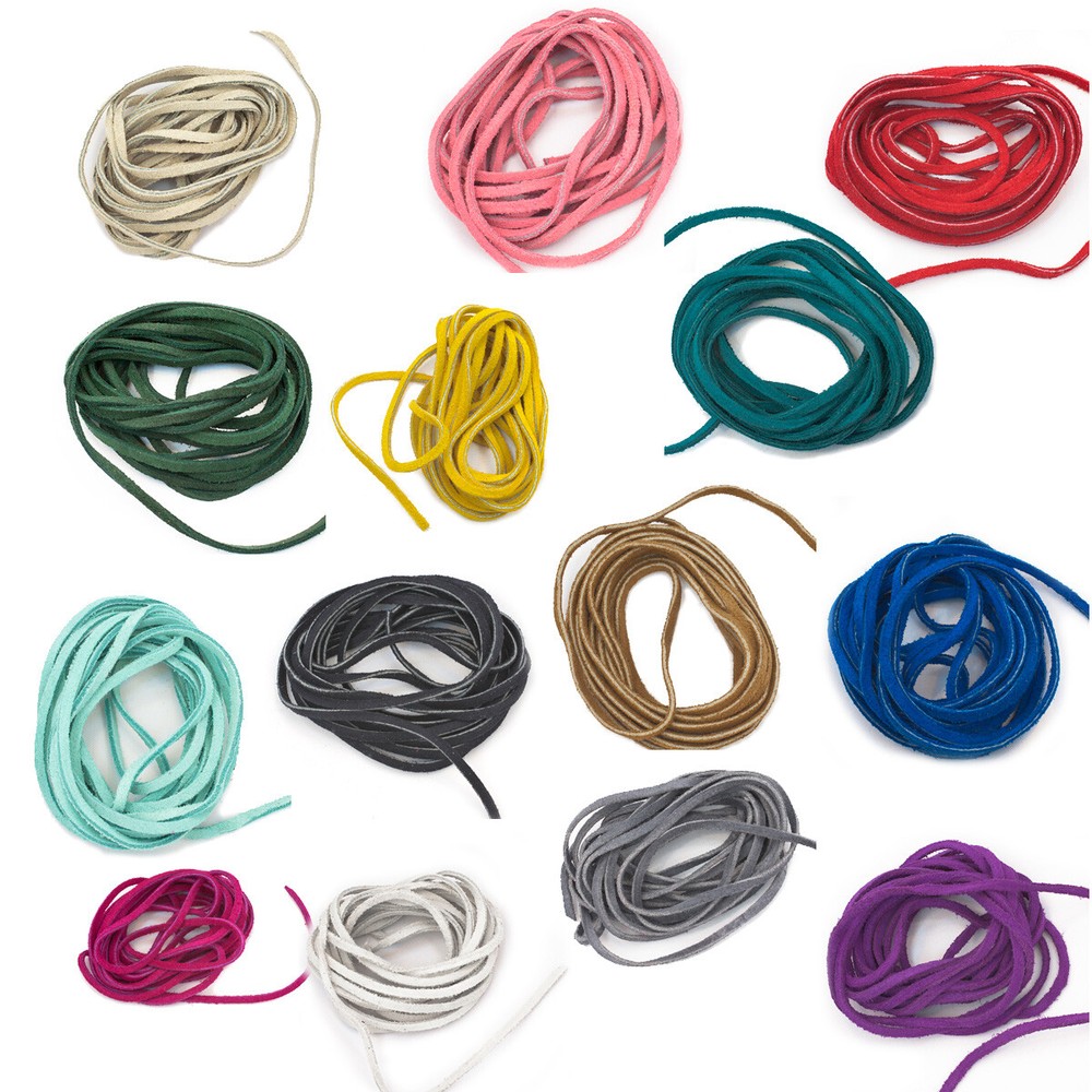 Suede Lace - Suede String - Suede Cord - 3 yds