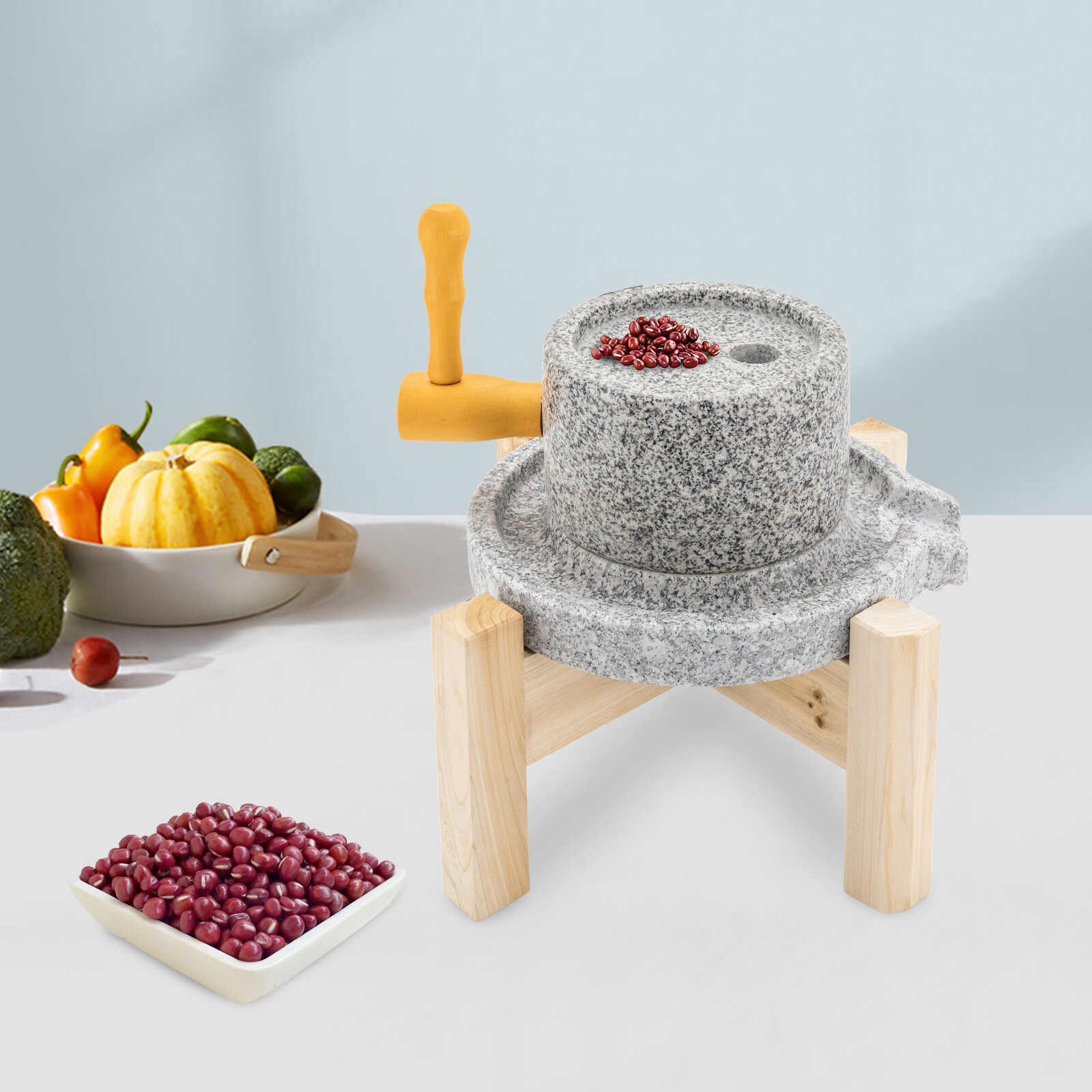 Manual Stone Mill Household For Hand Milled Rice Corn Soy Flour Grinder